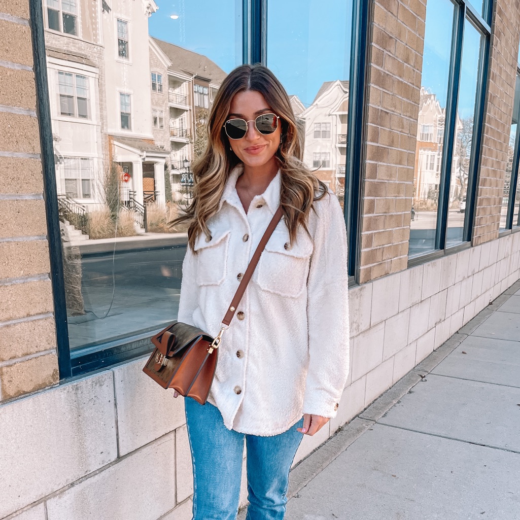 Fleece Button Down.